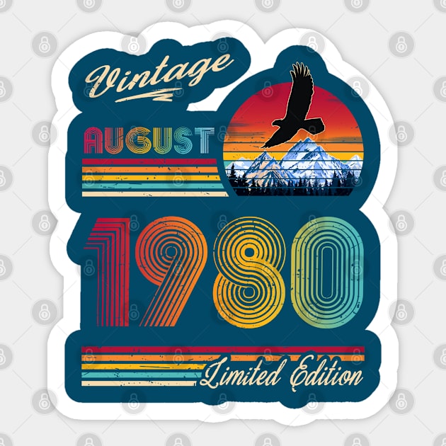 August 1980 Birthday Sticker by Green Splash